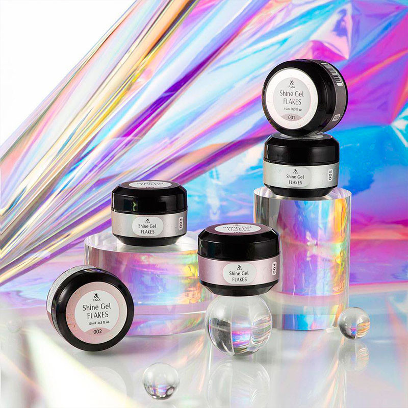 Strengthening Gel - Shine Gel Flakes 003 F.O.X - 15 ml