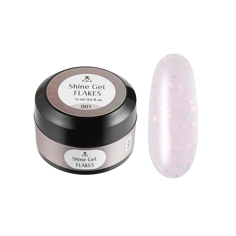 Strengthening Gel - Shine Gel Flakes 001 F.O.X - 15 ml