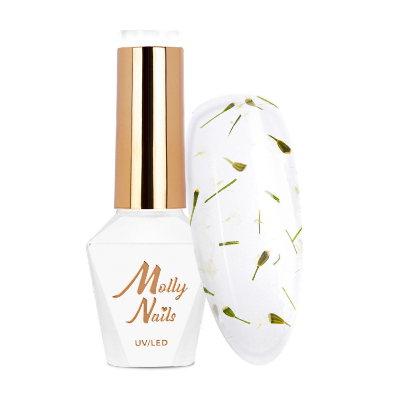 Гель - лак с сухоцветами Molly Nails Flowers Nails Hema/di-Hema free - 8g, Nr 150