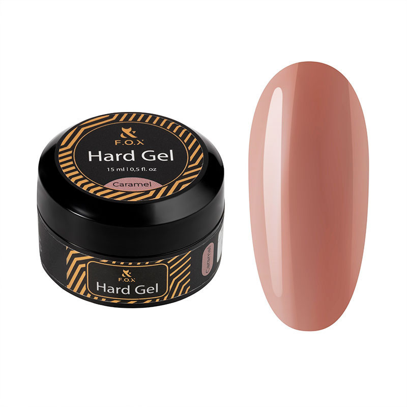 Гель для наращивания ногтей - Hard gel F.O.X - Caramel - 15 мл