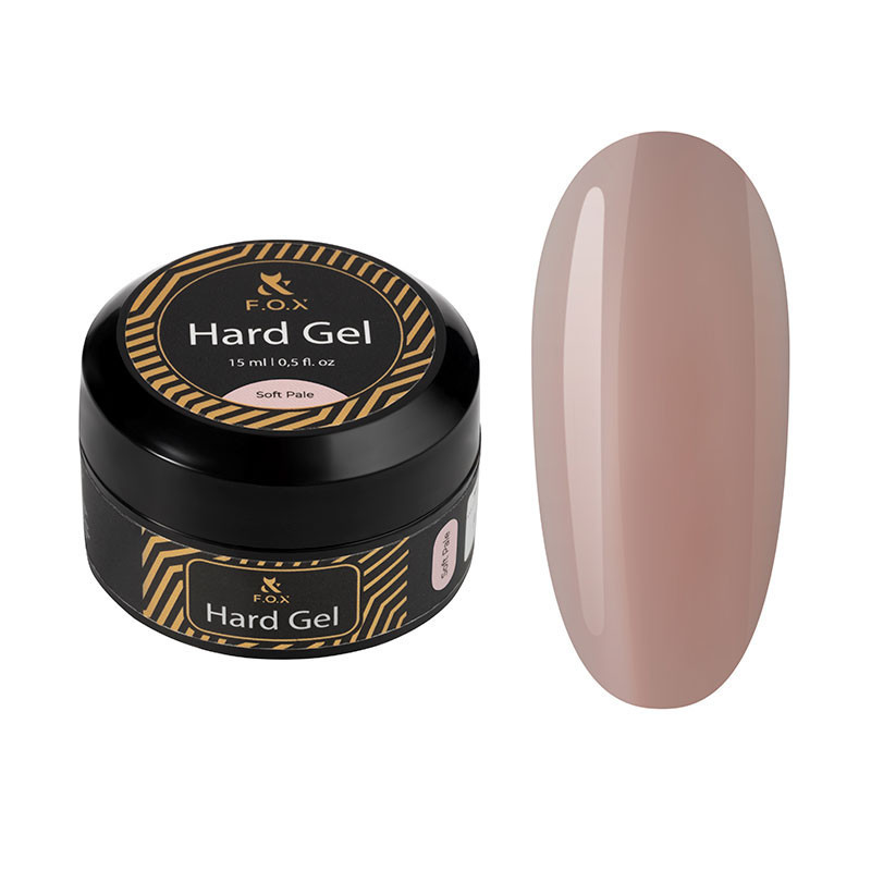 Гель для наращивания ногтей - Hard gel F.O.X - Soft Pale - 15 мл