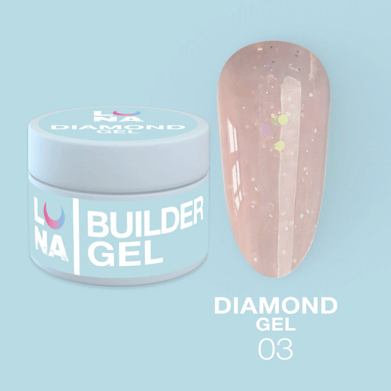 Extension gel Lunamoon Diamond Gel Nr 3 - 15ml