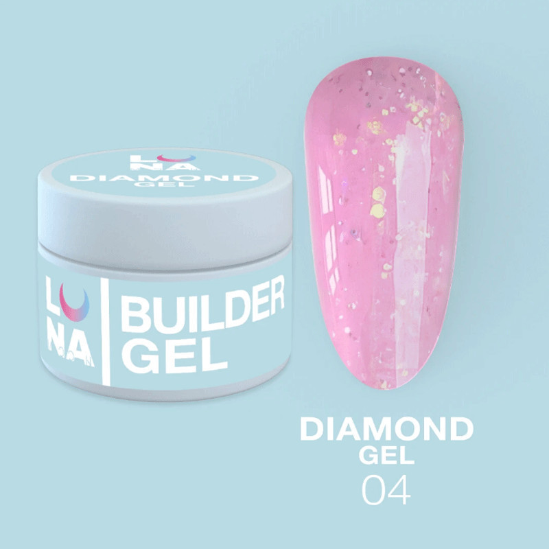 Extension gel Lunamoon Diamond Gel Nr 4 - 15ml