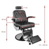 Gabbiano Black Imperial Barber Chair
