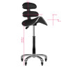 Roll speed am-880 black high cosmetic stool