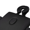 3-section black comfort massage table, wood comfort