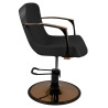 Gabbiano styling armchair, copper, black Bologna
