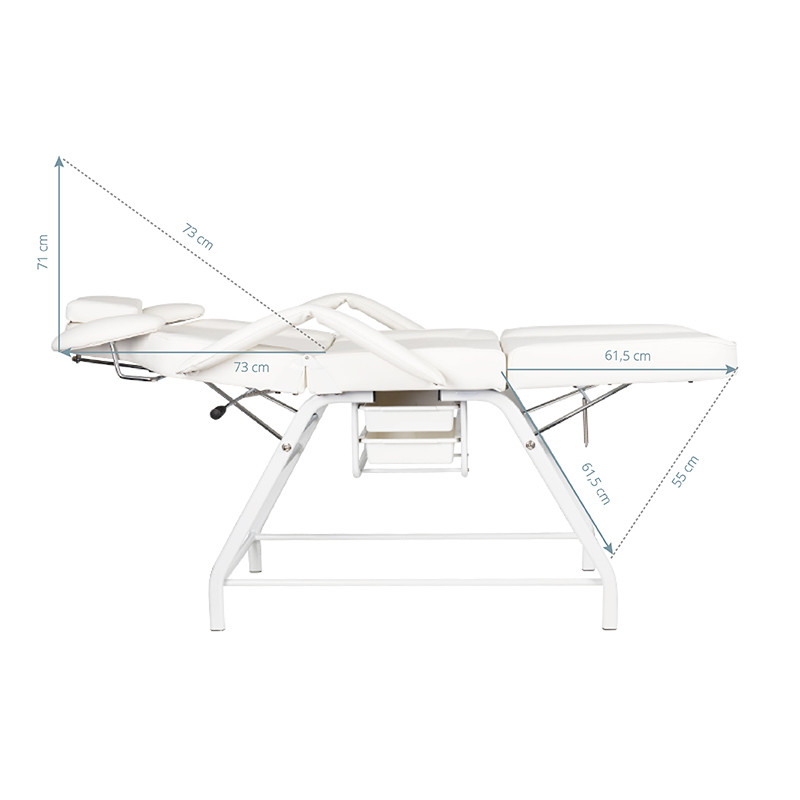 Ivette eyelash treatment chair gray