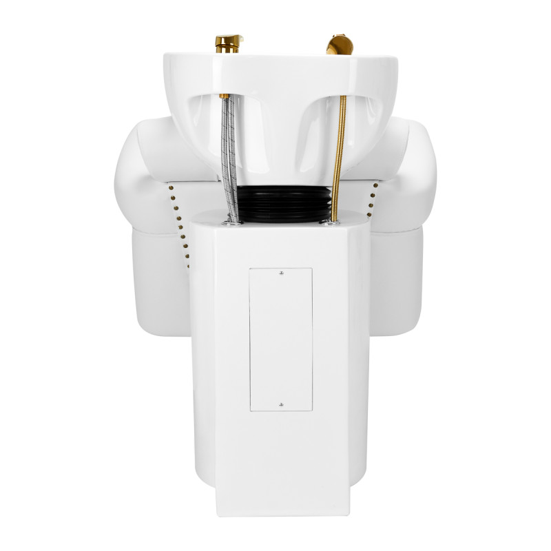 Gabbiano hairdressing wash unit Berlin gold white