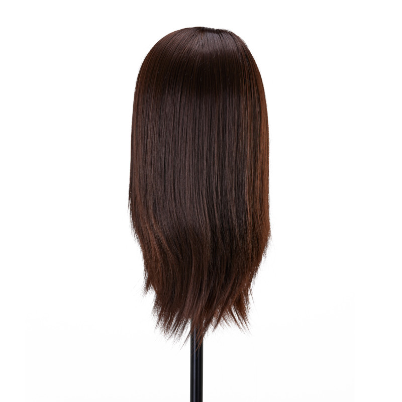 Gabbiano WZ4 training head with beard, synthetic hair, color 4, length 8"+6"