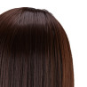 Gabbiano WZ4 training head with beard, synthetic hair, color 4, length 8"+6"