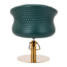 Gabbiano hairdressing chair Wersal gold bottle green