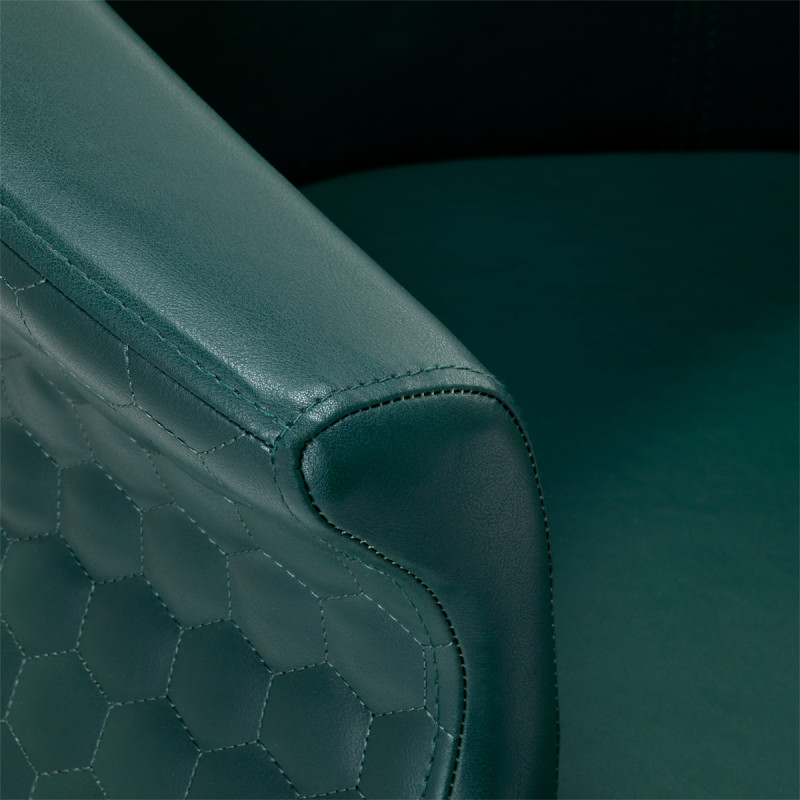 Gabbiano hairdressing chair Wersal gold bottle green