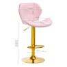 4Rico Bar Hocker QS-B15 velvet pink