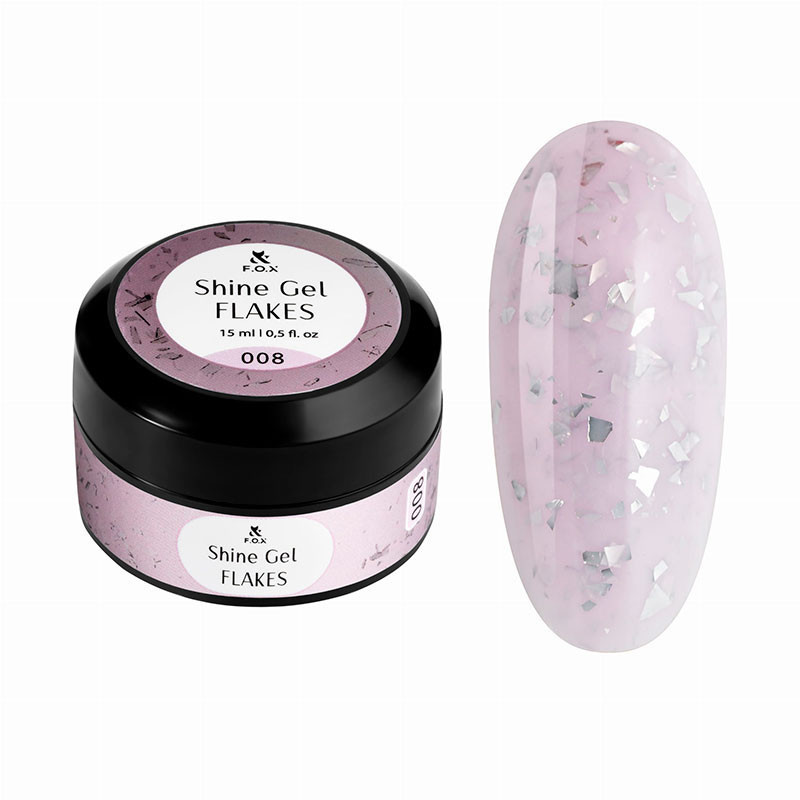 Strengthening Gel - Shine Gel Flakes 008 F.O.X - 15 ml