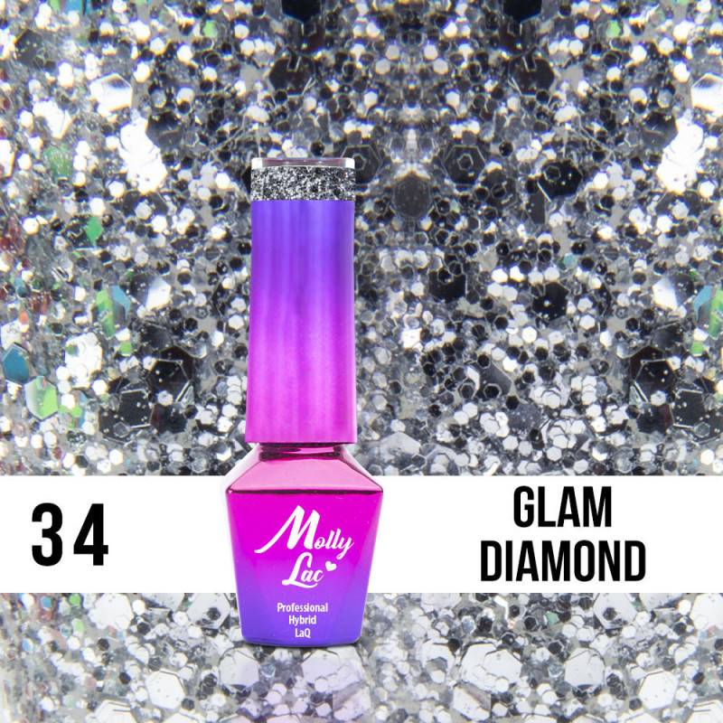 Molly Lac - QUEENS OF LIFE - GLAM DIAMOND 5ml Nr 34