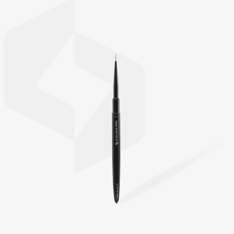 Тонкая кисть для дизайна Staleks Pro Expert Brush 1 mm/7 mm