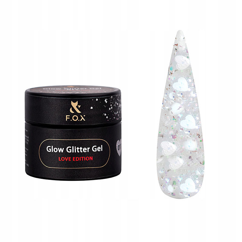 Гель-краска - Glow Glitter - Gel Love Edition F.O.X 011 - 5 ml