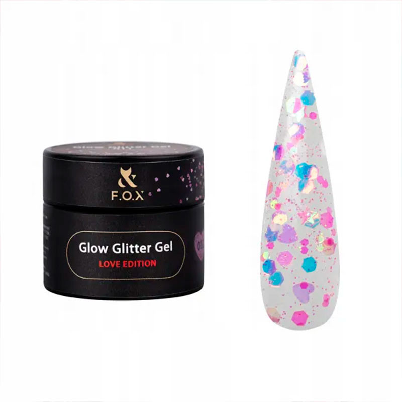 Гель-краска - Glow Glitter - Gel Love Edition F.O.X 012 - 5 ml