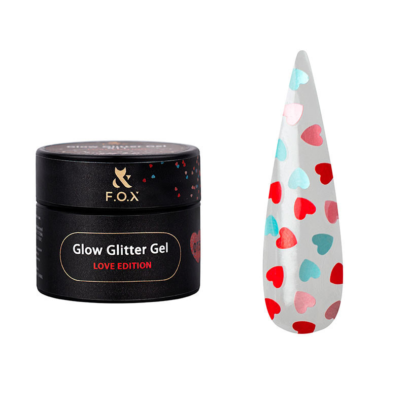 Гель-краска - Glow Glitter - Gel Love Edition F.O.X 015 - 5 ml