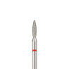 Алмазная фреза для маникюра "Пламя" - Orange Beauty Tools - Красная - 2.0*8.4 мм