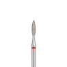 Алмазная фреза для маникюра "Пламя" - Orange Beauty Tools - Красная - 2.2*7.5 мм