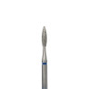 Алмазная фреза для маникюра "Пламя" - Orange Beauty Tools - Синяя - 2.0*8.0 мм