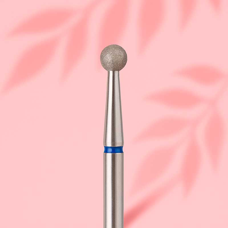 Алмазная фреза для маникюра "Шар" - Orange Beauty Tools - Синяя - 3.5 мм
