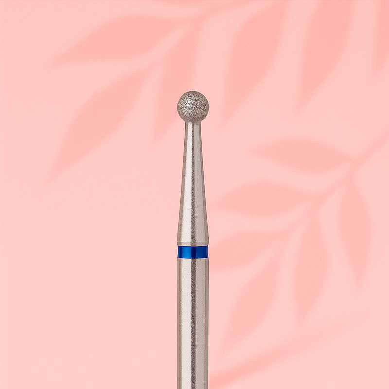 Алмазная фреза для маникюра "Шар" - Orange Beauty Tools - Синяя - 3.0 мм