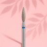 Алмазная фреза для маникюра "Пламя" - Orange Beauty Tools - Синяя - 2.0*9.0 мм