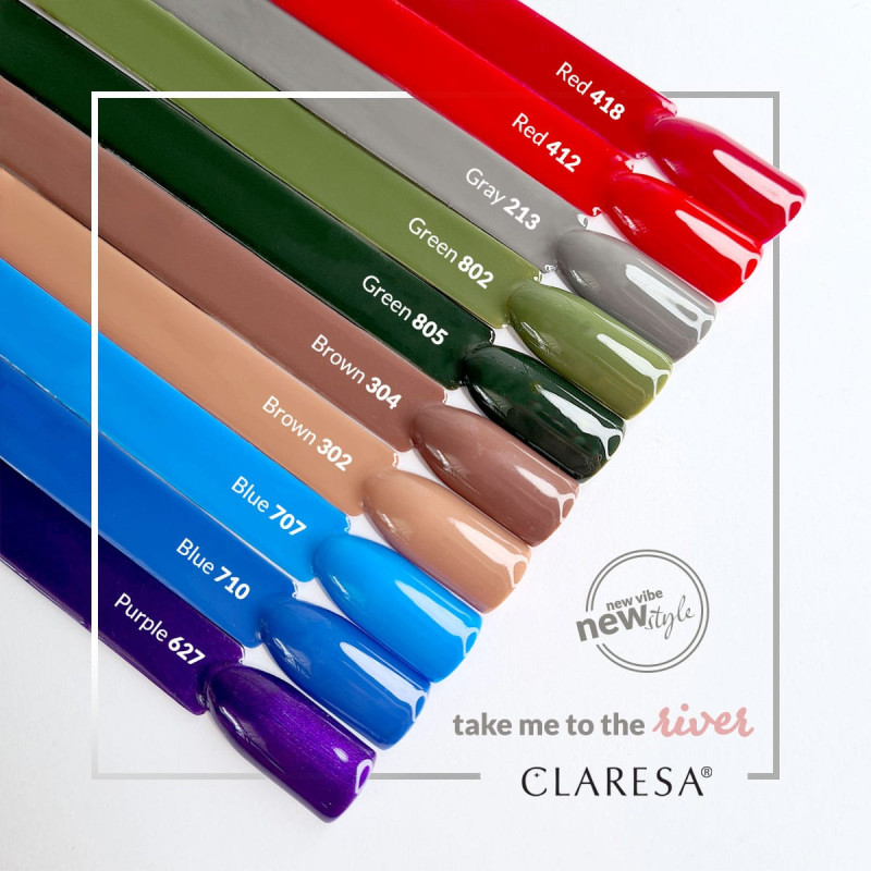 Color gel polish - Claresa RED № 418, 5 ml