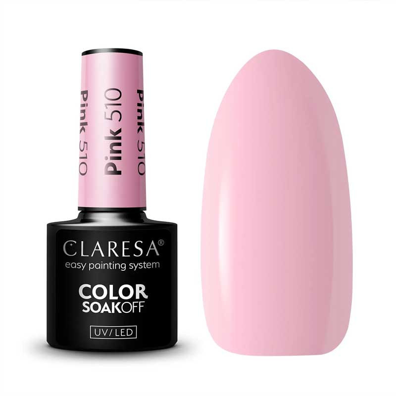 Color gel polish - Claresa PINK № 510, 5 ml