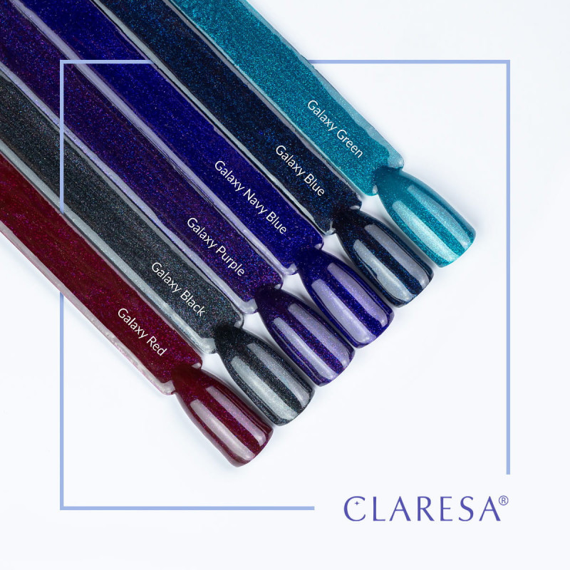 Цветной гель-лак Claresa Galaxy Black, 5 ml