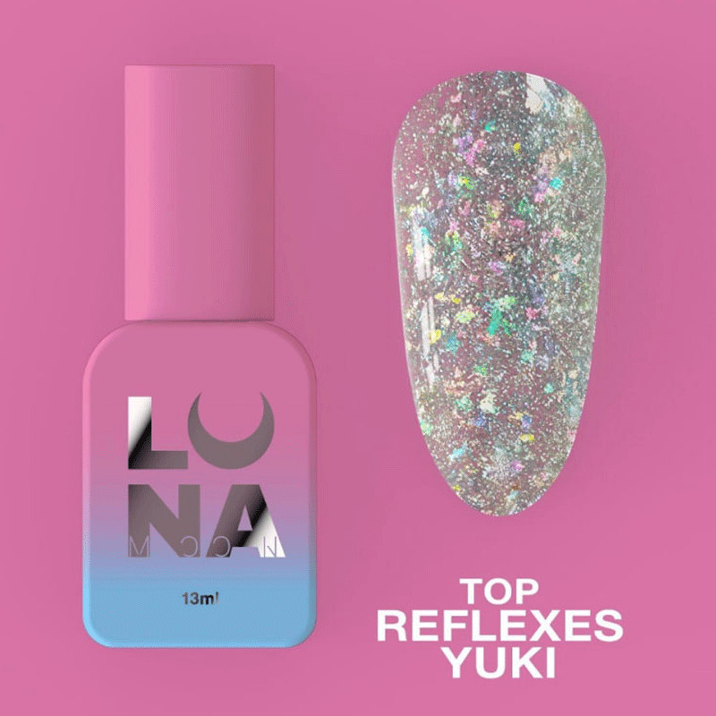 Top Coat für Gellack – Lunamoon Top Reflexes Yuki – 13 ml