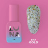 Top Coat für Gellack – Lunamoon Top Gold – 13 ml