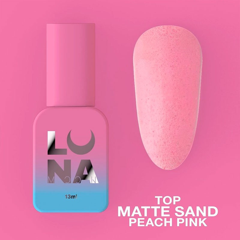 Matter Top Coat ohne Schwitzschicht – Lunamoon Top Matte Sand Peach Pink – 13 ml