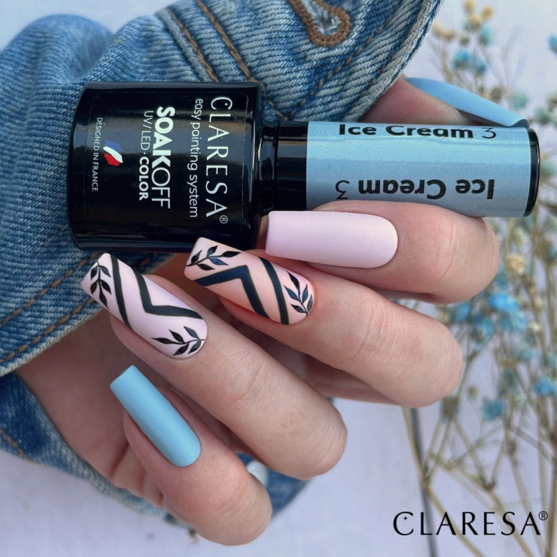 Цветной гель-лак Claresa Ice Cream № 3, 5 ml