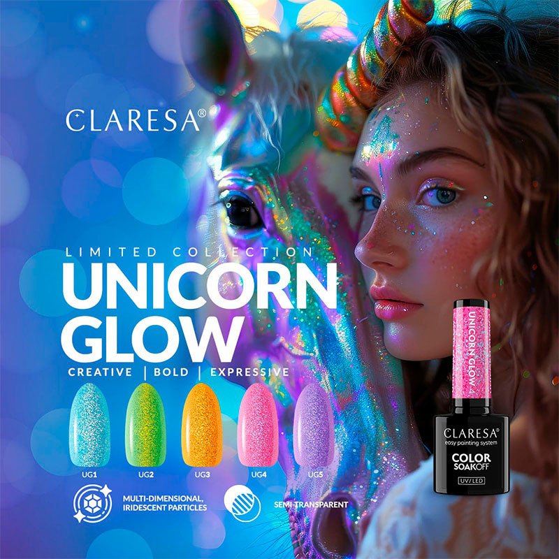 Цветной гель-лак - Claresa - Unicorn Glow № 5, 5 ml