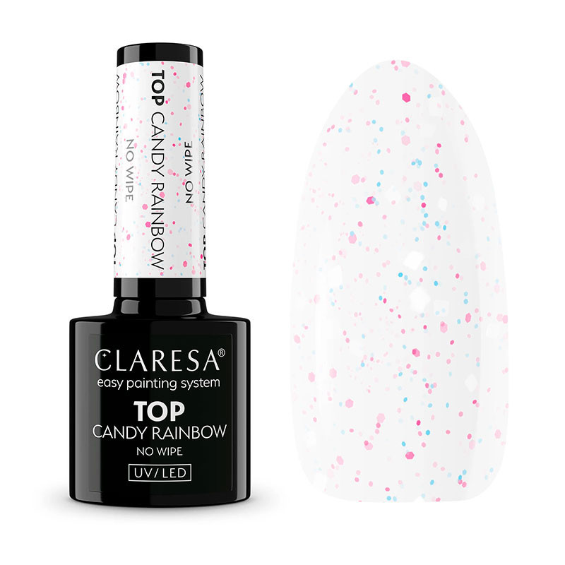 Верхнее покрытие Claresa Top Candy Raindow (без липкого слоя) - 5 g