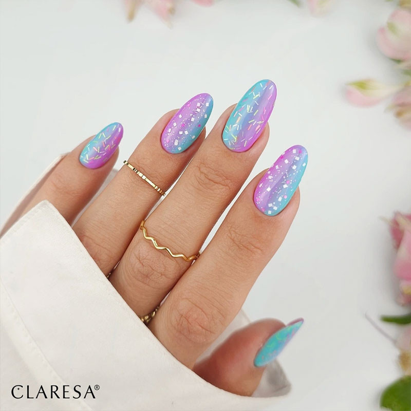 Верхнее покрытие Claresa Top Candy Raindow (без липкого слоя) - 5 g