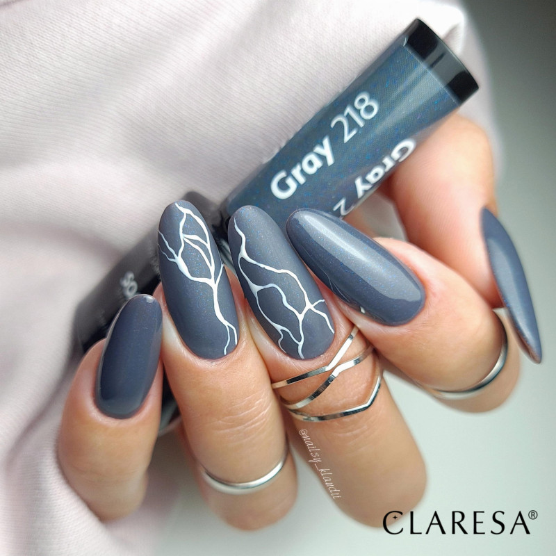Цветной гель-лак Claresa Gray № 218, 5 ml
