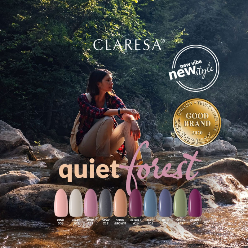 Цветной гель-лак Claresa Gray № 218, 5 ml