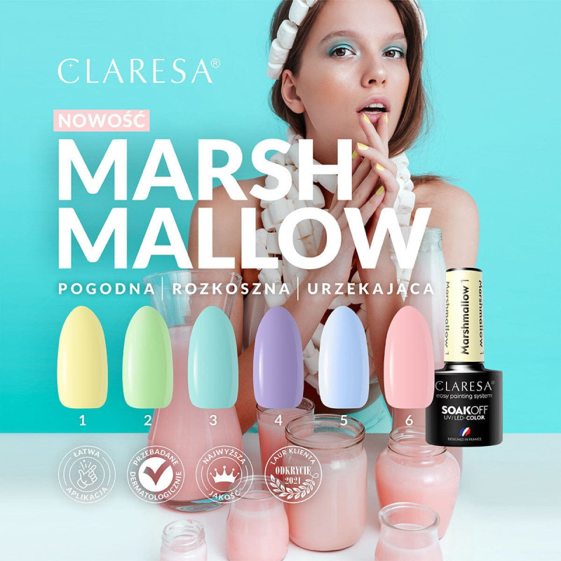 Gel polish – Claresa Marshmallow № 2 – 5 ml