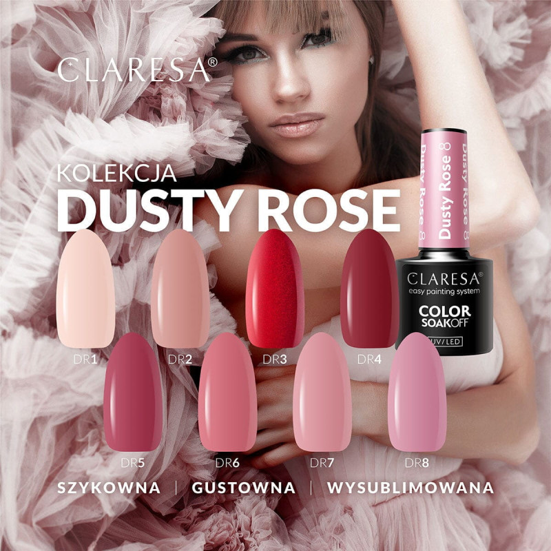 Gel polish – Claresa Dusty Rose № 8 – 5 ml