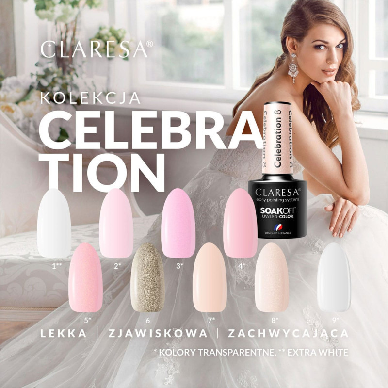 Gel polish – Claresa Celebration № 4 – 5 ml