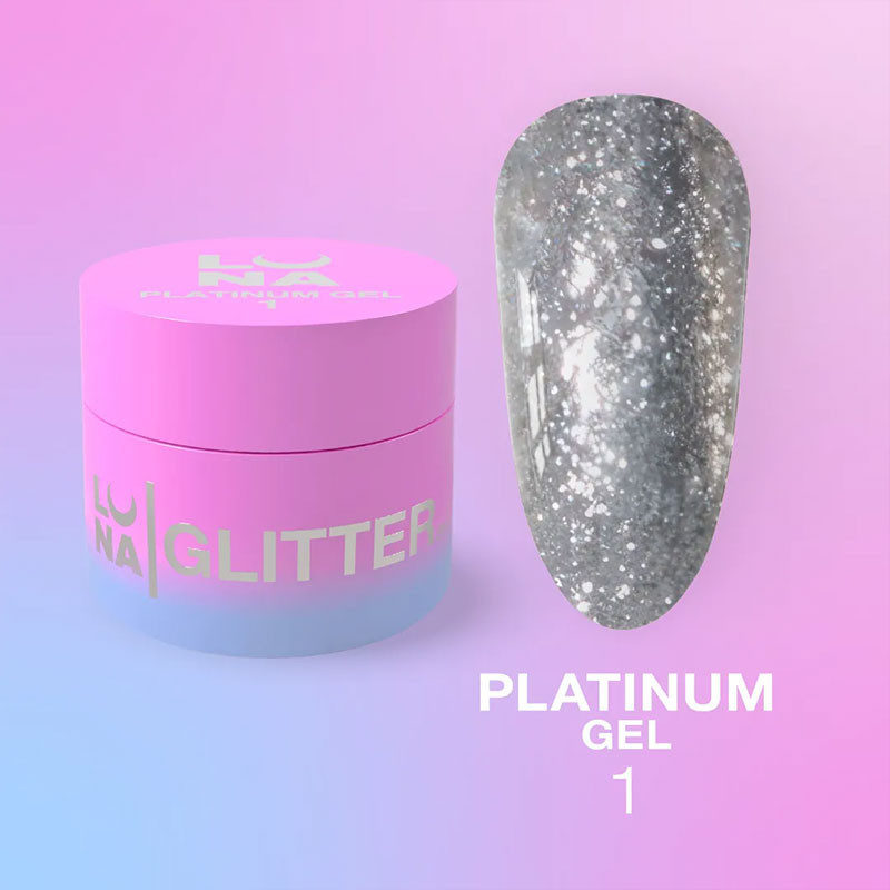 Nagel-Gelfarbe – LUNAMOON Platinum Gel Nr 1 – 5 ml