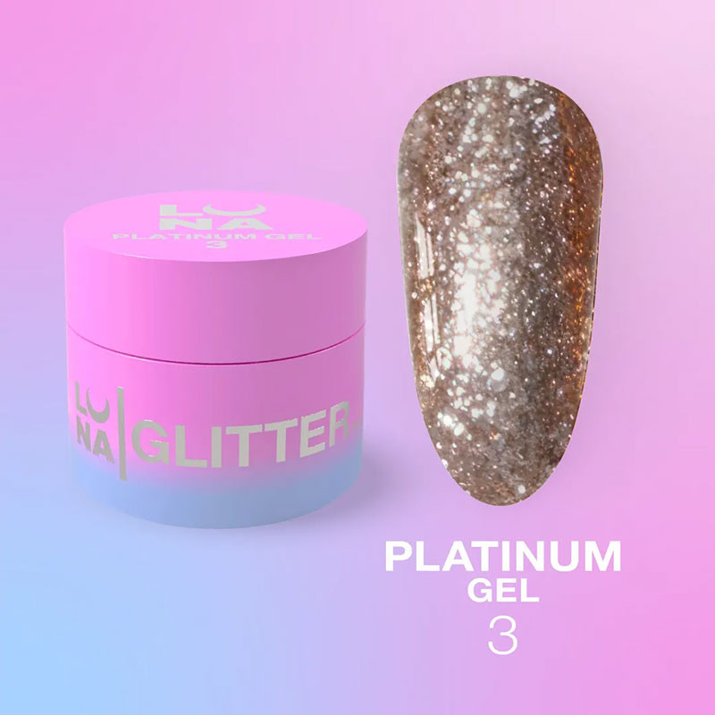 Nagel-Gelfarbe – LUNAMOON Platinum Gel Nr 3 – 5 ml
