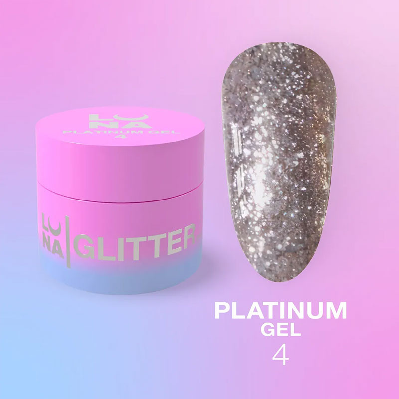 Nagel-Gelfarbe – LUNAMOON Platinum Gel Nr 4 – 5 ml