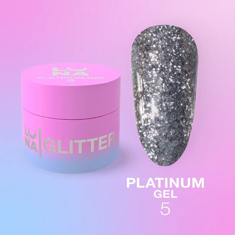 Гель-краска для ногтей – LUNAMOON Platinum Gel Nr 5 – 5 ml