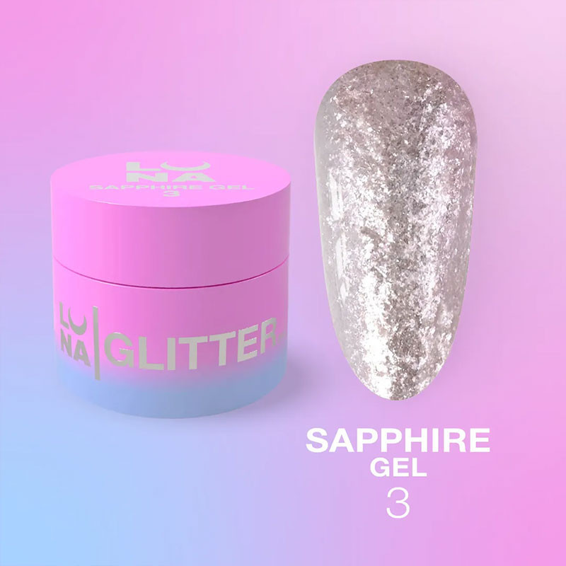 Гель-краска для ногтей – LUNAMOON Sapphire Gel Nr 3 – 5 ml